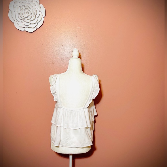 American Eagle Ruffle White Top NWOT - Picture 4 of 5